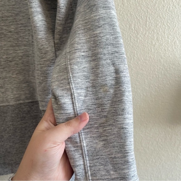 Athleta Fitted Victory Hoodie in Gray Full Zip Sweatshirt Womens Size Medium - Picture 5 of 10